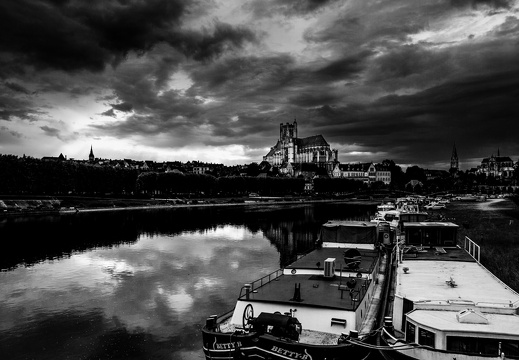 Auxerre - Vue depuis le pont Paul Bert