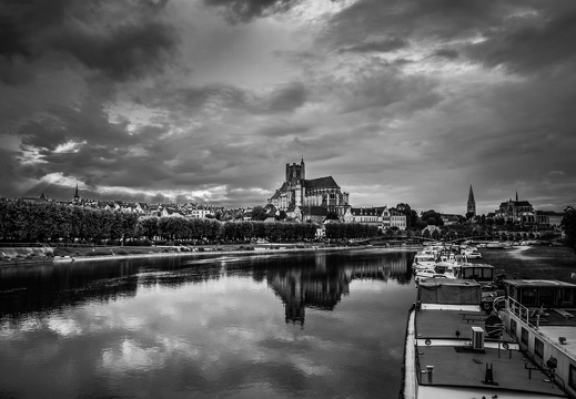 Auxerre - Vue depuis le pont Paul Bert
