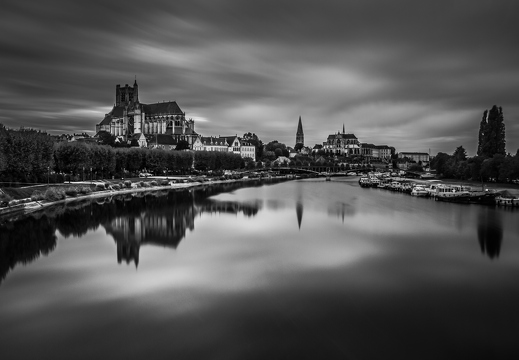 Auxerre vue depuis le pont paul bert